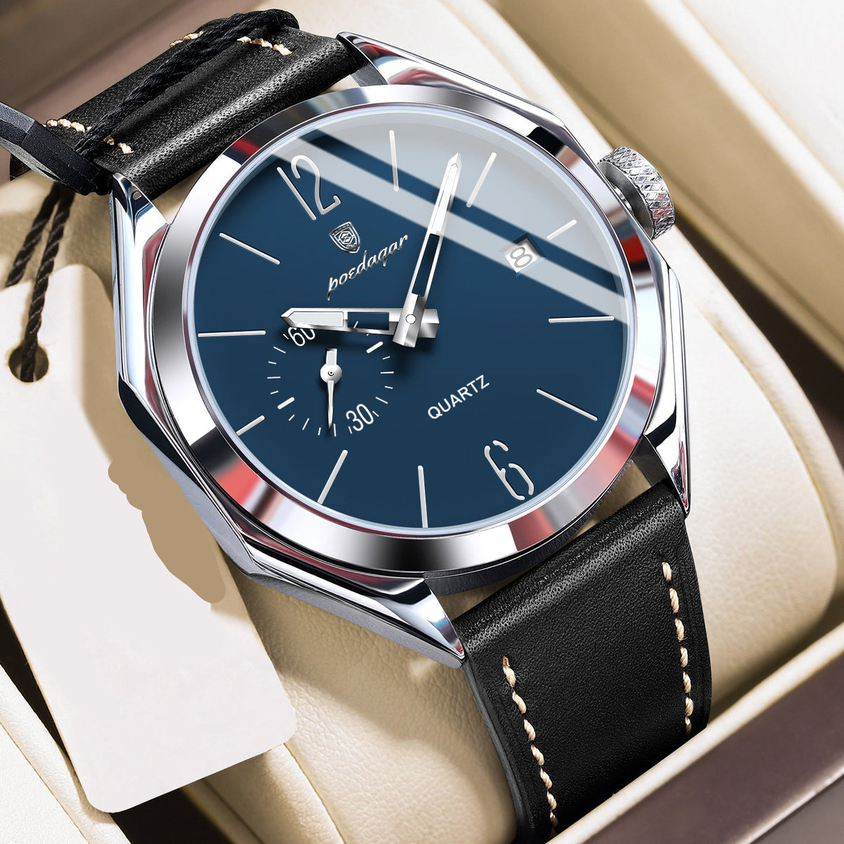 Elegante Herren Quarzuhr – Klassische Edelstahl Armbanduhr – no. 5318 - PITANI