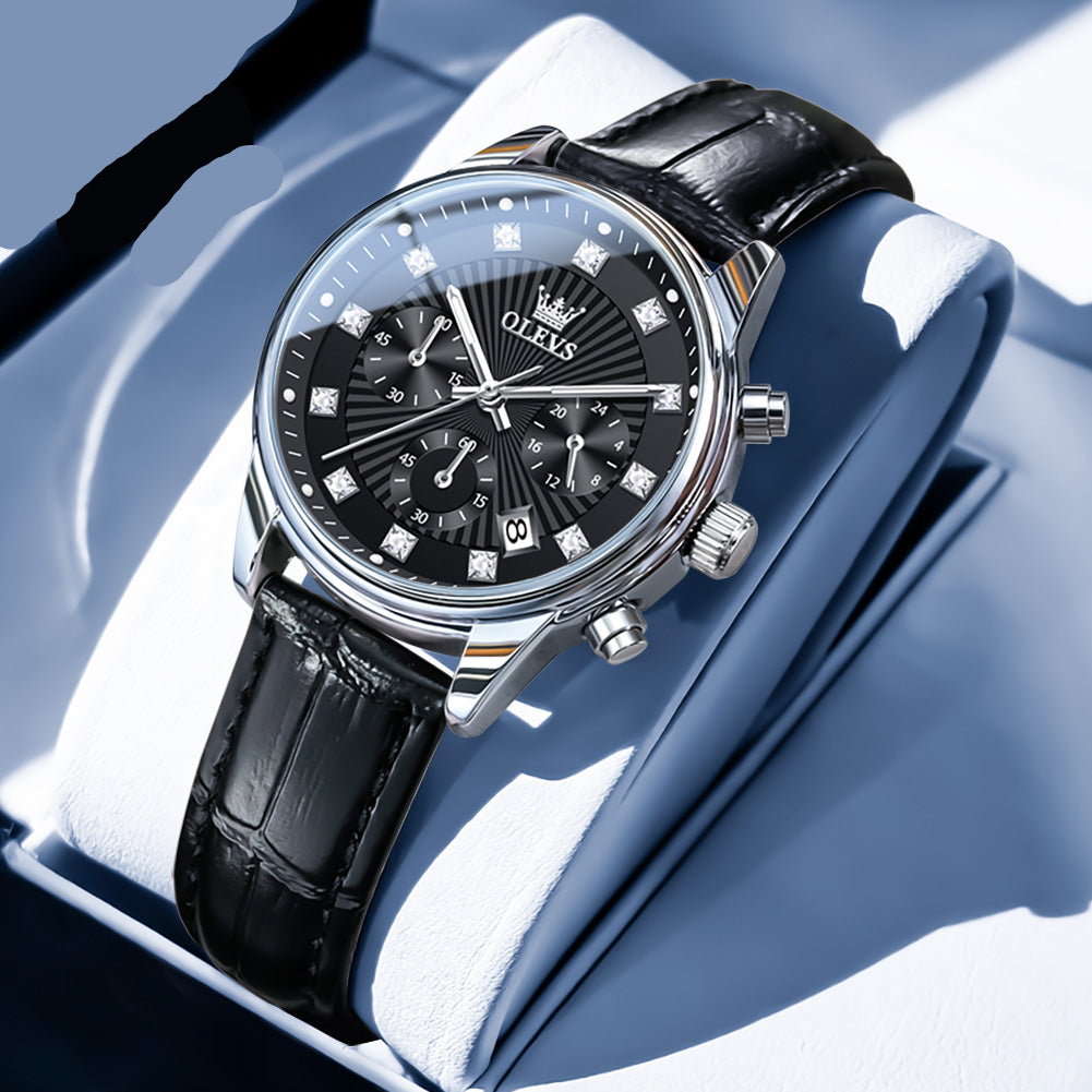 Elegante Damenuhr mit Chronograph & Datumsanzeige Armbanduhr no.3264 - PITANI