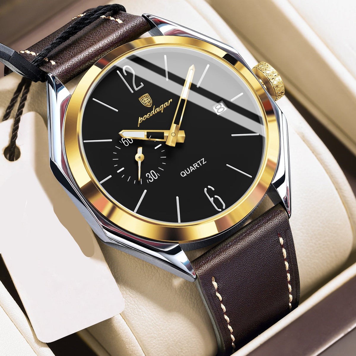 Elegante Herren Quarzuhr – Klassische Edelstahl Armbanduhr – no. 5318 - PITANI