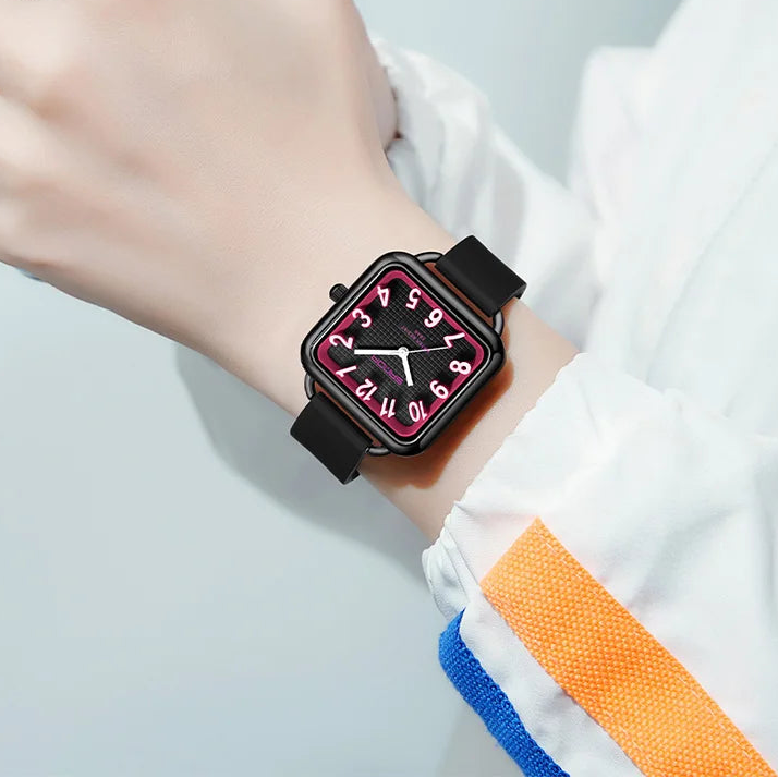 Elegante Quadratische Quarz-Uhr Unisex – Wasserdichte Modearmbanduhr – no. 5375 - PITANI