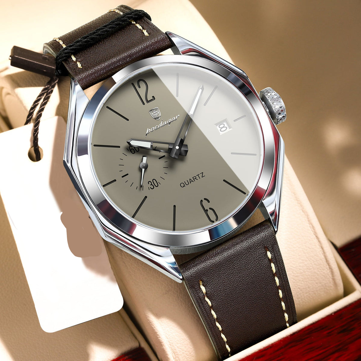 Elegante Herren Quarzuhr – Klassische Edelstahl Armbanduhr – no. 5318 - PITANI