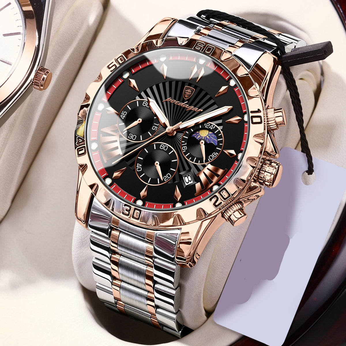Moderne Herrenuhr – Sportlicher Chronograph mit Edelstahlarmband no. 5320 - PITANI