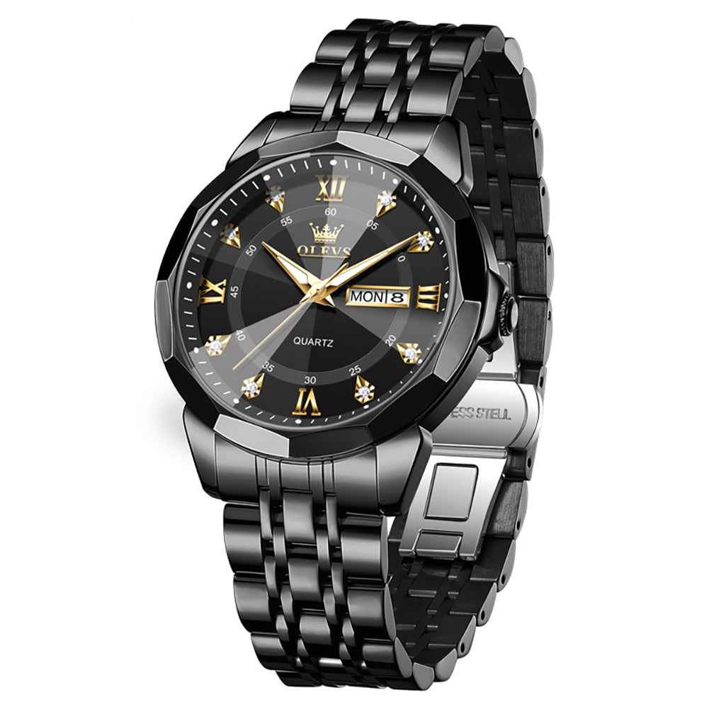 Klassische Edelstahl Herrenuhr – Elegante Quarz- Armbanduhr – no. 5382 - PITANI