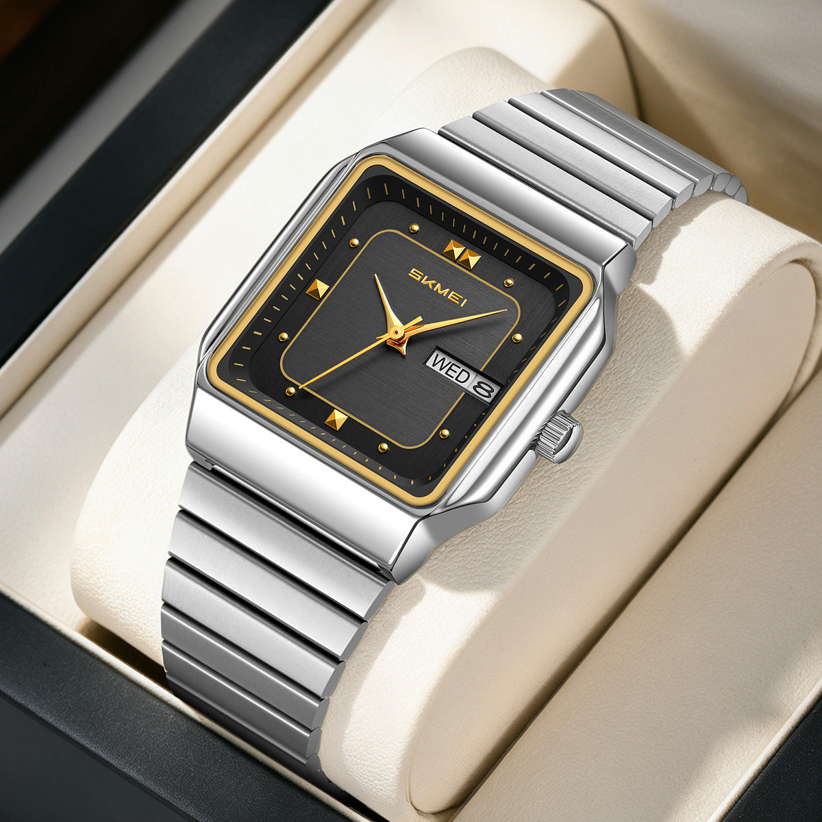 Elegante Herren Quarzuhr Rechteckig – Analoge Armbanduhr – no. 5333 - PITANI