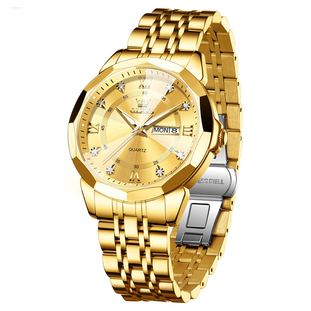 Klassische Edelstahl Herrenuhr – Elegante Quarz- Armbanduhr – no. 5382 - PITANI