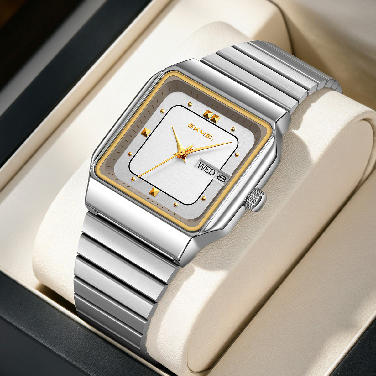 Elegante Herren Quarzuhr Rechteckig – Analoge Armbanduhr – no. 5333 - PITANI
