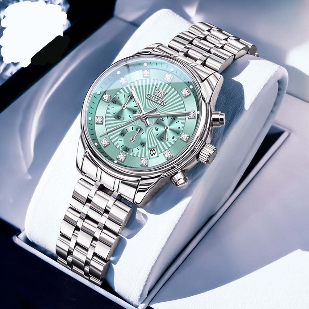 Elegante Damenuhr mit Chronograph & Datumsanzeige Armbanduhr no.3264 - PITANI
