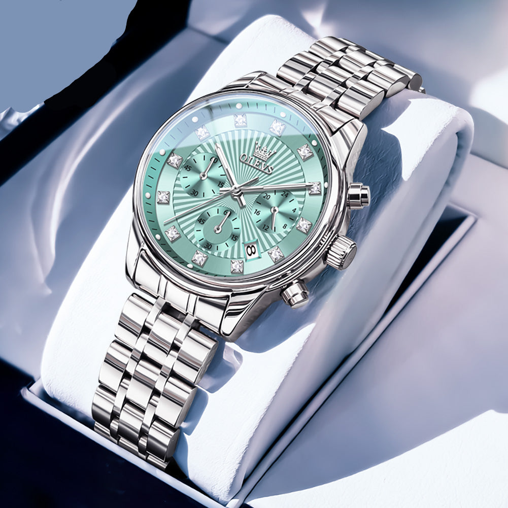 Elegante Damenuhr mit Chronograph & Datumsanzeige Armbanduhr no.3264 - PITANI