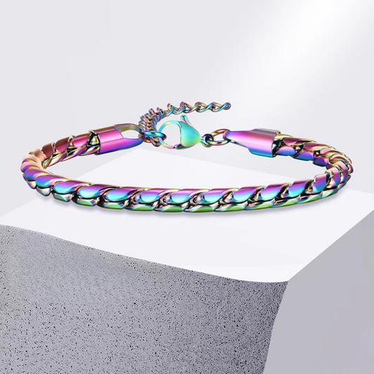 Schlangenketten Edelstahl Armband "Metallo Semplice Regolabile no.5318" - PITANI