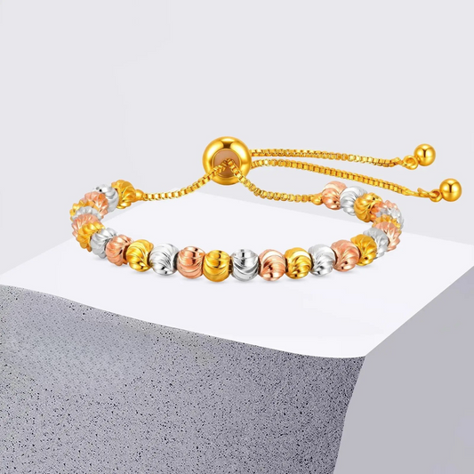 Edelstahl Armband mit verschiedenen Perlen "Bracciale Di Perline no.5214" - PITANI