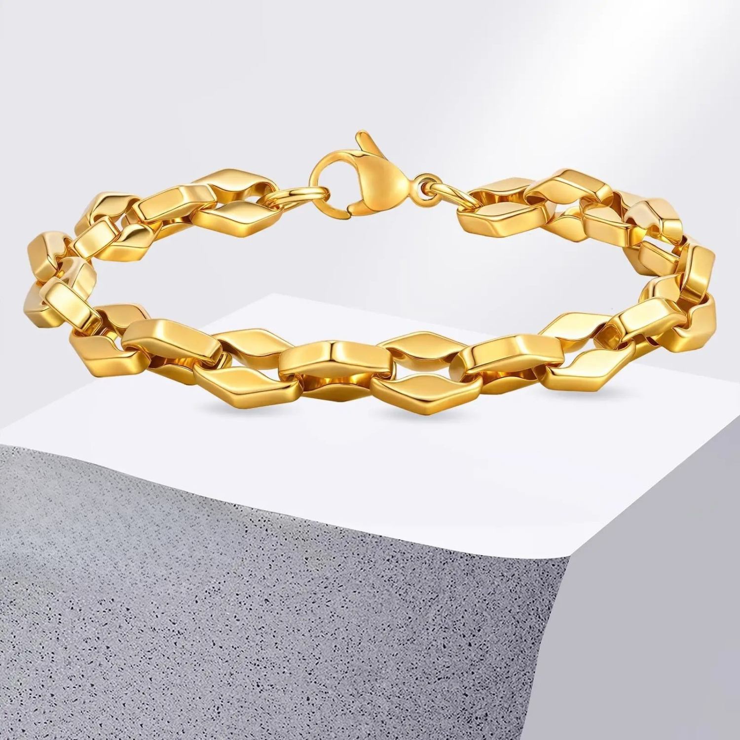 Gliederketten Edelstahl Armband "Chiusura a Moschettone no.5211" - PITANI