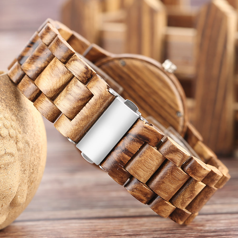 Holz Armbanduhr "Bambù"