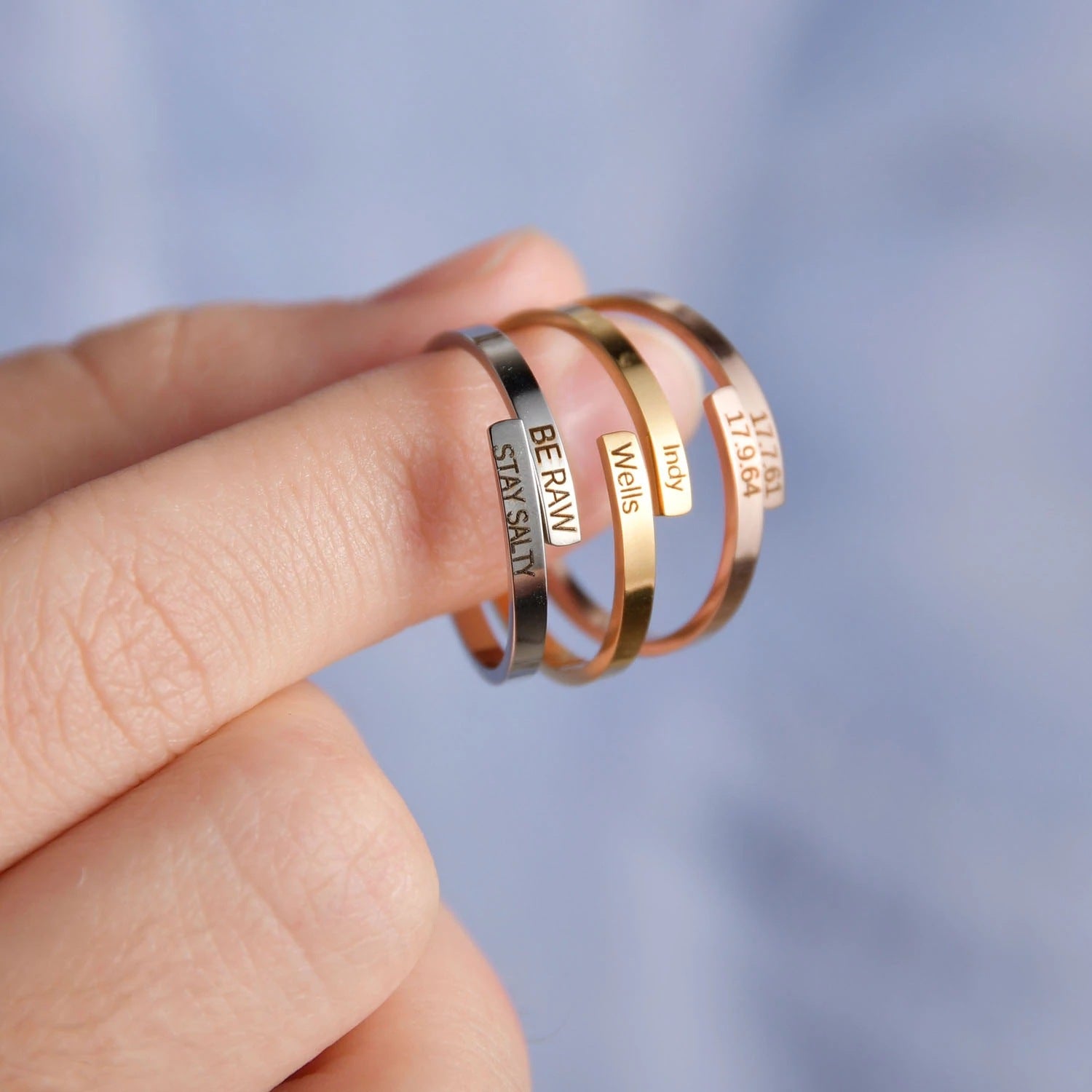 Personalisierter Edelstahl Ring "Inossidabile" - PITANI