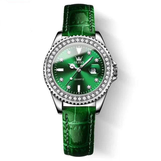 Leder Glitzer Armbanduhr "Diamante belle O rologiono.3244“ - PITANI