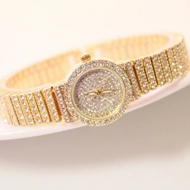 Edelstahl Armbanduhr in Kristalloptik "Orologio Da Donna belle no.3116" - PITANI