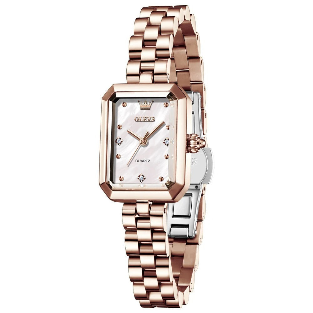 Elegante Rechteckige Damen Quarzarmbanduhr – Wasserdichte Schmuckuhr Armbanduhr no.3278 - PITANI