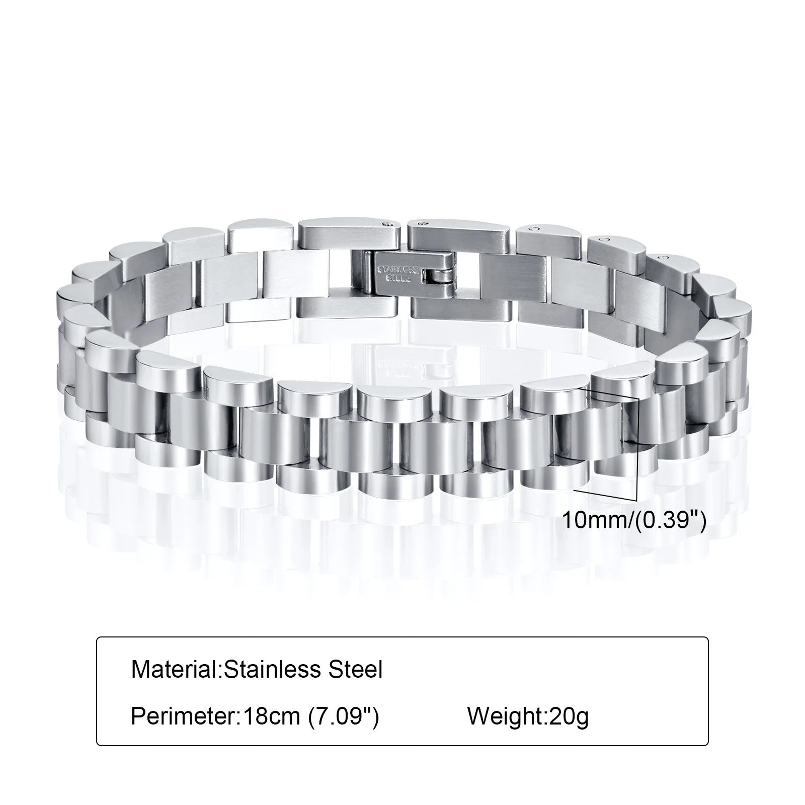 Klasisches Edelstahl Armband "Cinturino classico no.5221" - PITANI