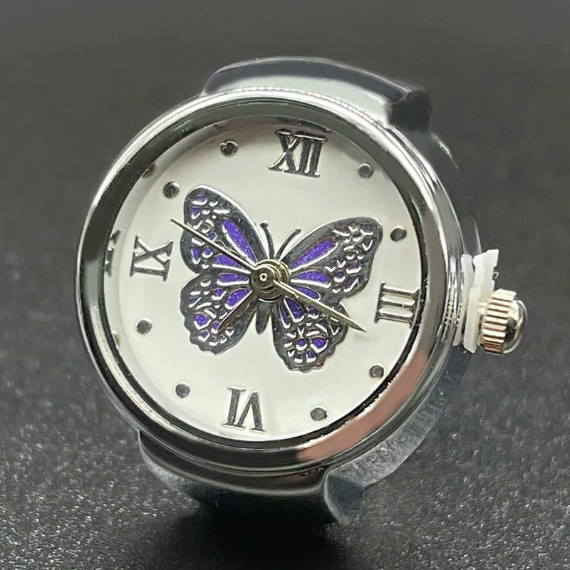 Schmetterlingoptik Ring/Fingeruhr "Anello Farfalla no.402" - PITANI