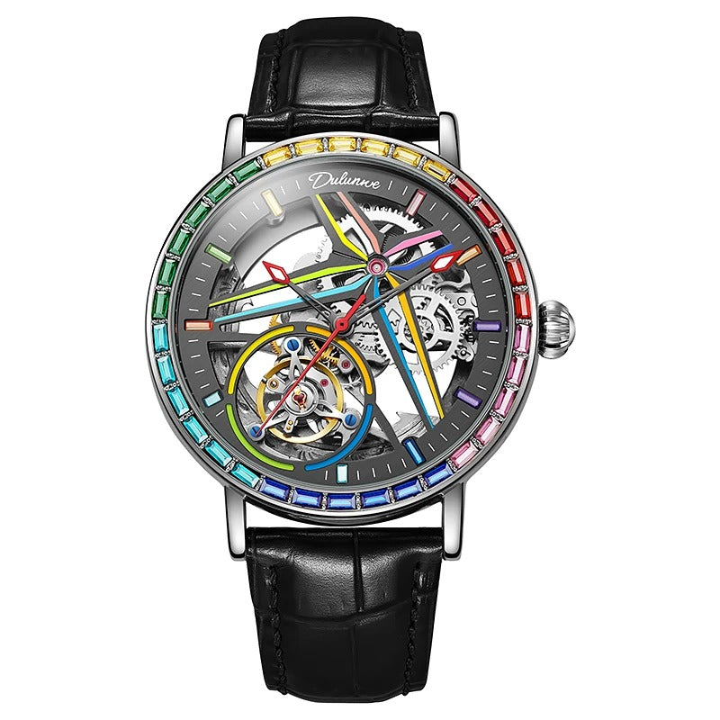 Farbfrohe Edelstahl Automatik Armbanduhr "Color Arcobaleno no.351" - PITANI