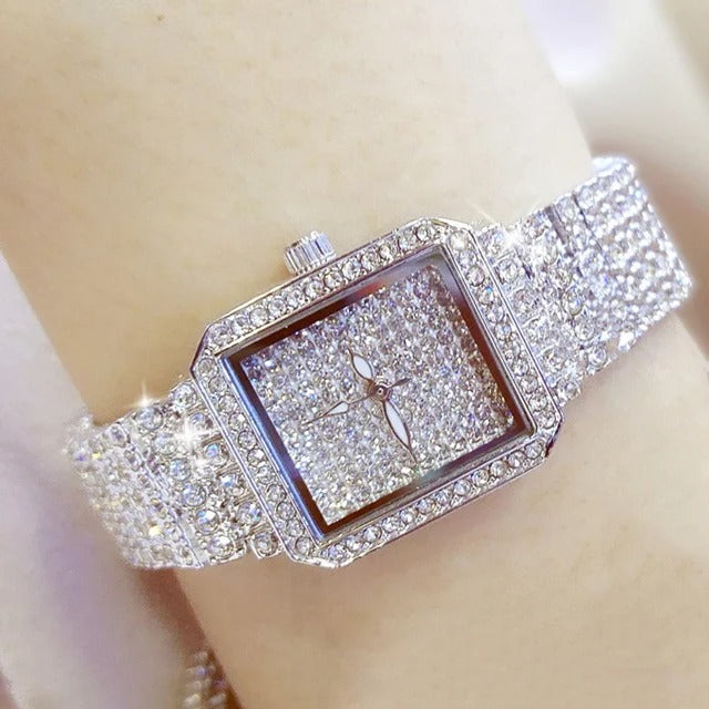 Edelstahl Armbanduhr in Kristalloptik "Orologio Da Donna belle no.3116" - PITANI