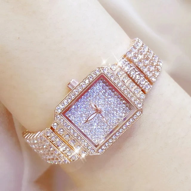 Edelstahl Armbanduhr in Kristalloptik "Orologio Da Donna belle no.3116" - PITANI