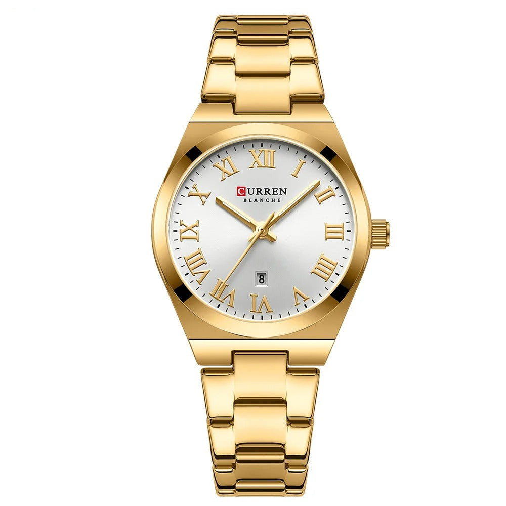 Elegante Damen Quarzarmbanduhr mit Datum – Wasserdichte Armbanduhr no.3274 - PITANI