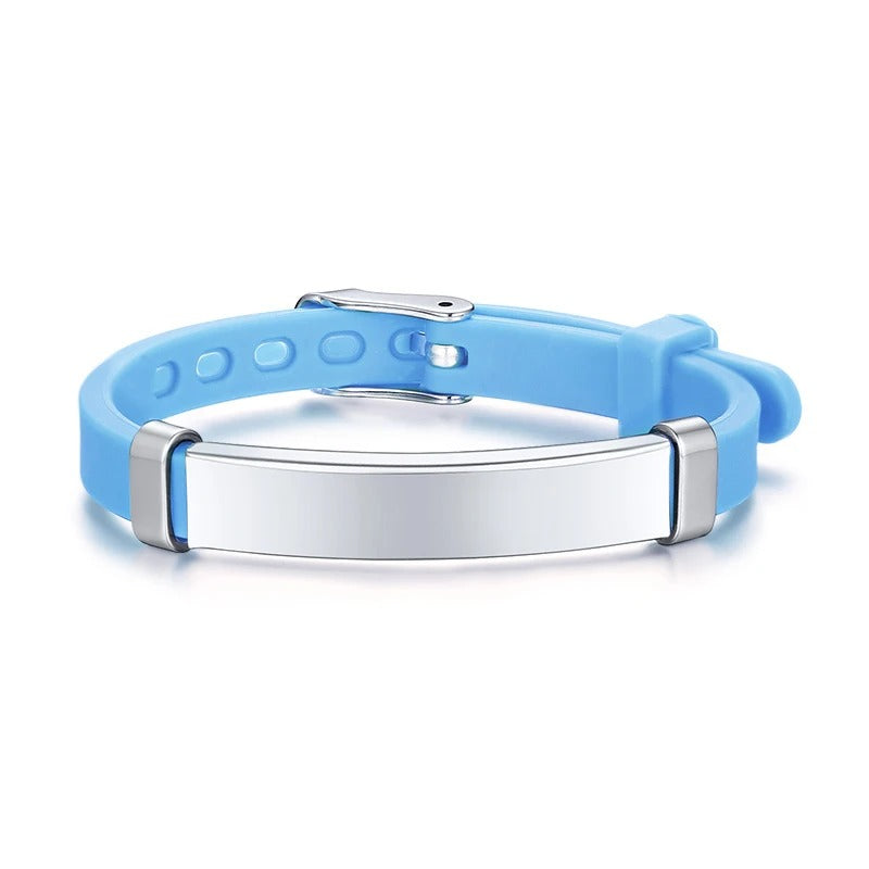 Personalisiertes Kinder Notrufkontakt Armband "Ragazze In Acciaio Ragazzi no.219" - PITANI