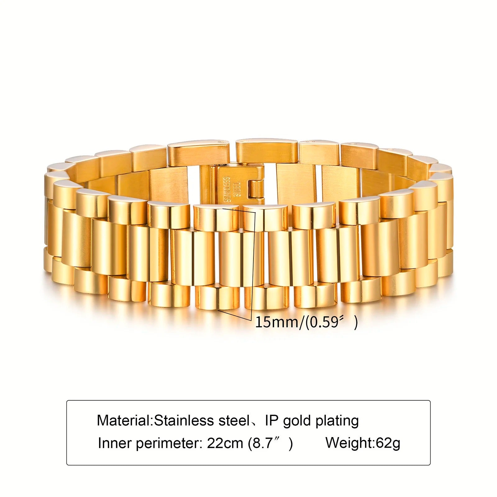 Klasisches Edelstahl Armband "Cinturino classico no.5221" - PITANI