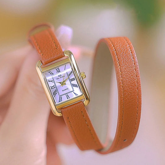 Vintage-Style Leder Armbanduhr "Orologi Da Polso Al Quarzo no.3155" - PITANI