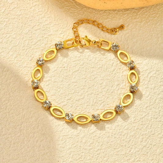 Ovales Geometrisches Edelstahl Armband "Acciaio Inossidabile Geometrico no.5301" - PITANI