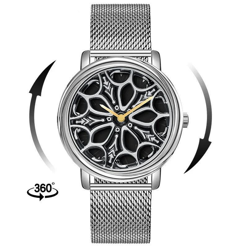 Rotierende Felgen Mesh-Armbanduhr "Orologi Sportivi no.423" - PITANI