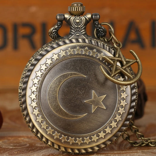 Türkei Mond & Stern Optik Taschenuhr „Stella della luna no.617" - PITANI