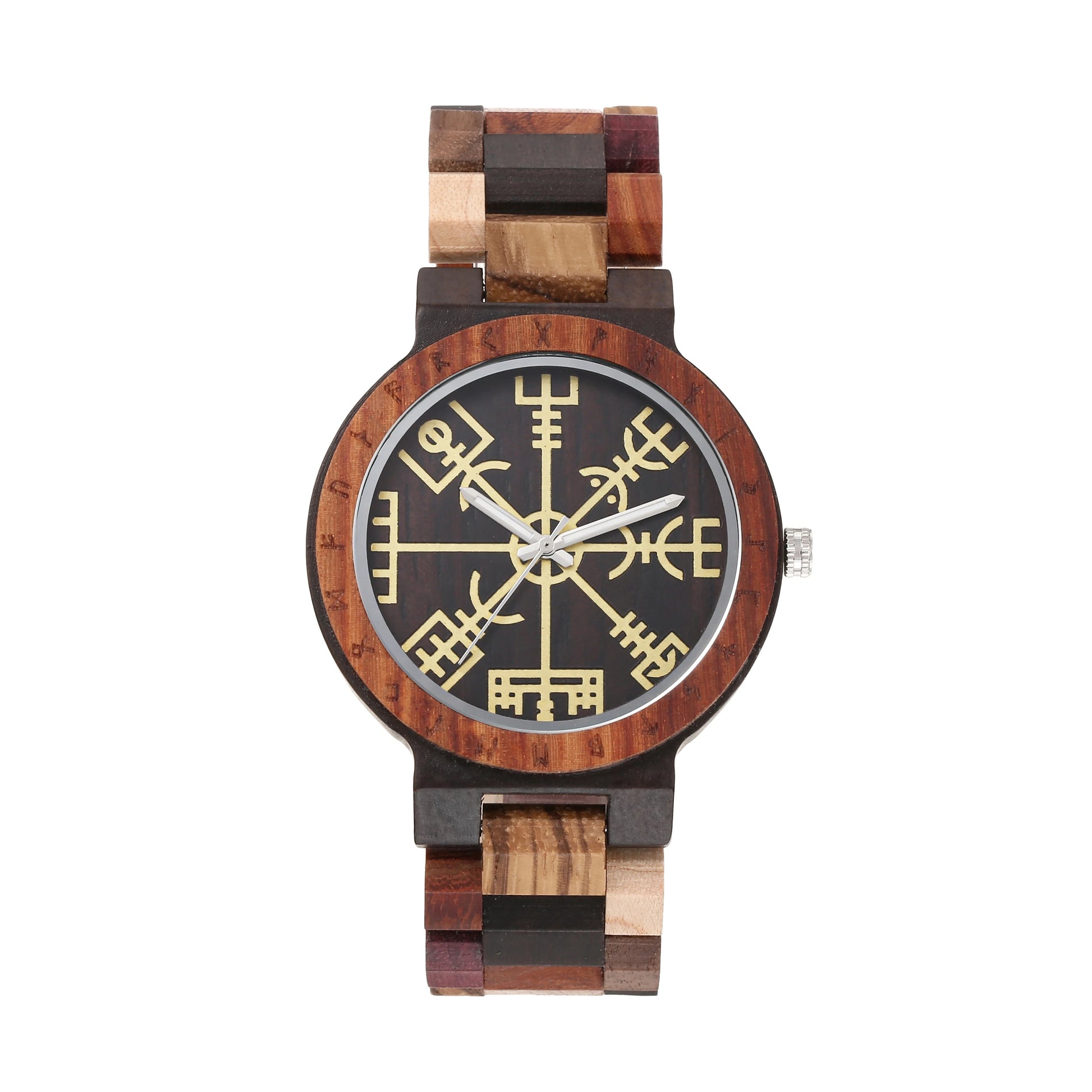 Holz Armbanduhr "Design Del Quadrante Classico no.808" - PITANI