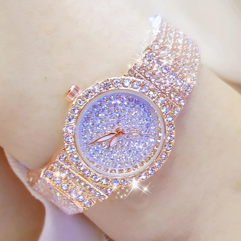 Edelstahl Armbanduhr in Kristalloptik "Orologio Da Donna belle no.3116" - PITANI