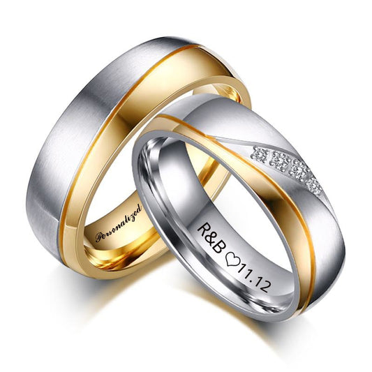 Personalisierter Edelstahl Ring "Promesso"