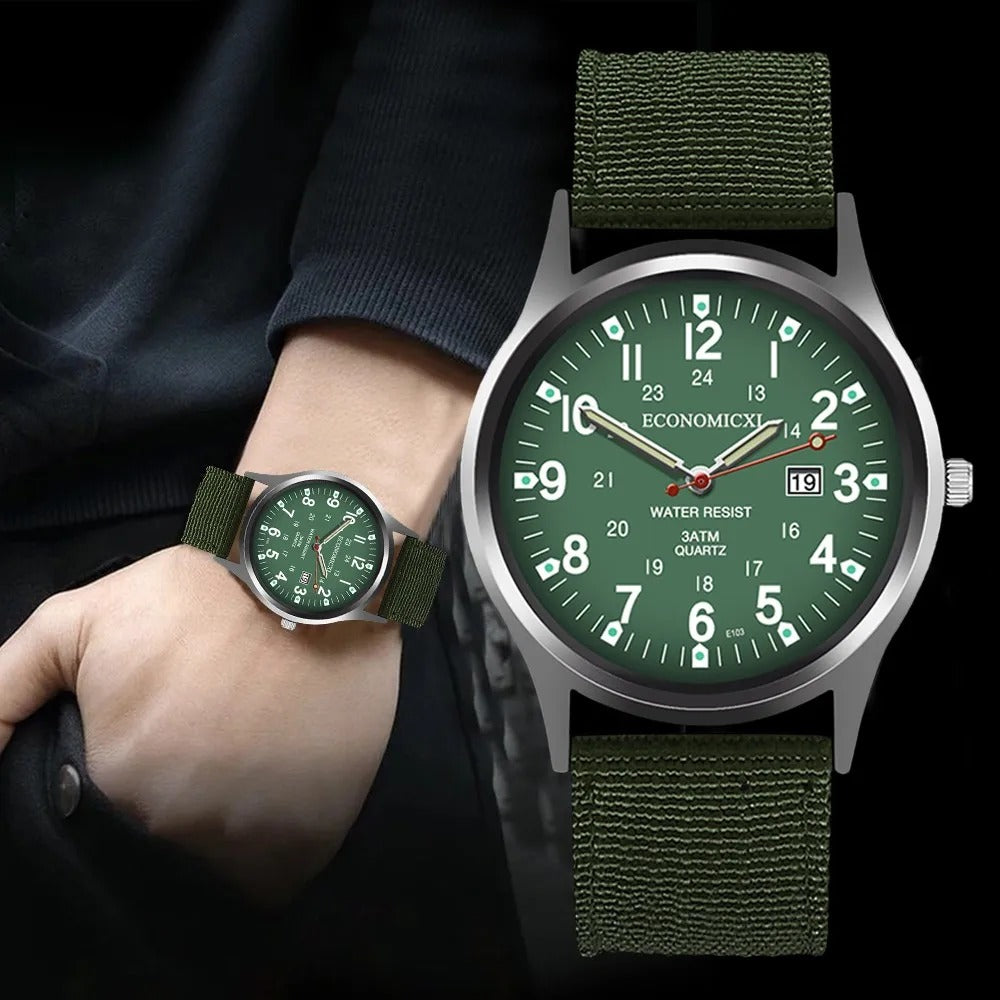 Stoff Armbanduhr "Verde Sportivo no. 480" - PITANI