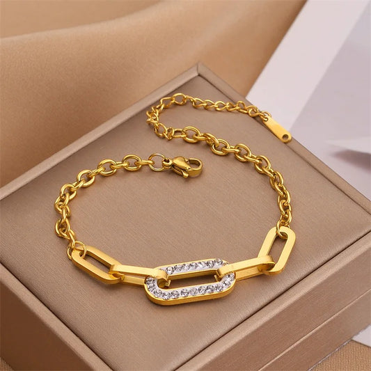 Edelstahl Armband "Zircone Densamente Incastonato no.5306" - PITANI