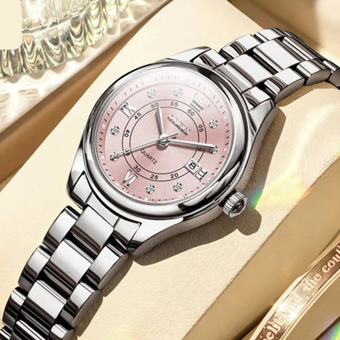 Elegante Damen Quarzarmbanduhr mit Datum & Kalender – Wasserdichte Schmuckuhr Armbanduhr no.3280 - PITANI