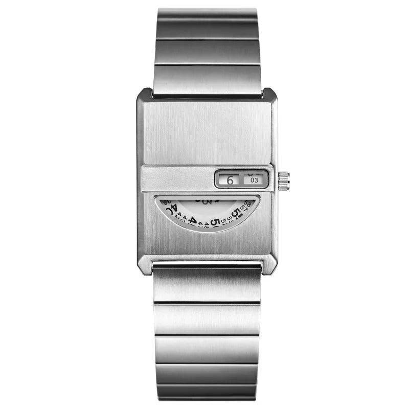 Edelstahl Armbanduhr im Retro Design "Design retrò semplice no.3201" - PITANI