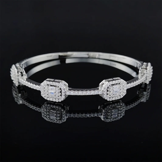 Edelstahl Glitzer Rechteck Armband "Bracciale Rettangolare no.5219" - PITANI