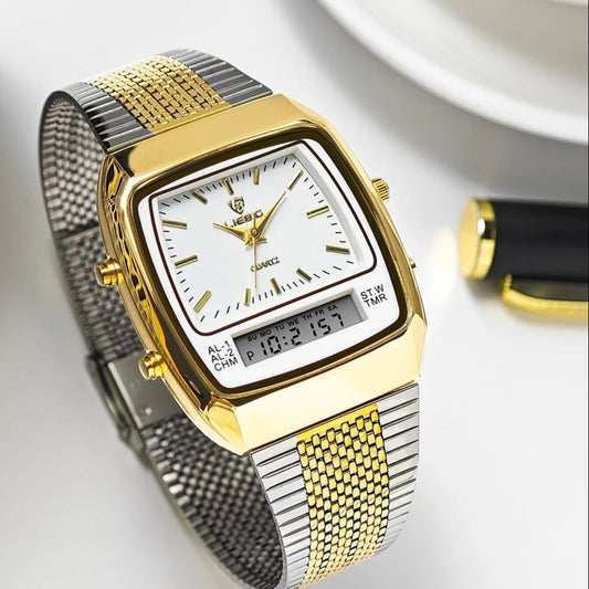 Armbanduhr mit analoger und digitaler Displayanzeige "Doppio Display Di Lusso no.3144" - PITANI