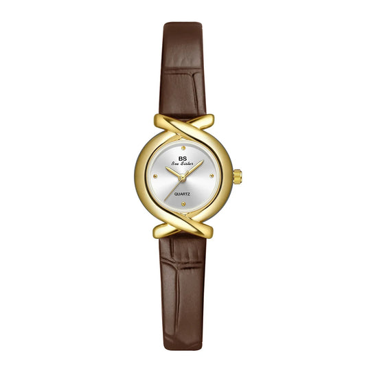 Leder Armbanduhr mit künstlerischer Lünette "Guarda Le Ragazze Che Amano no.3163" - PITANI
