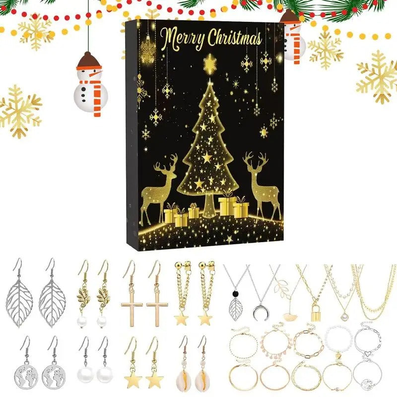 Befüllter Schmuck Mystery Adventskalender „Bracciale Orecchini Calendario no.301“ - PITANI