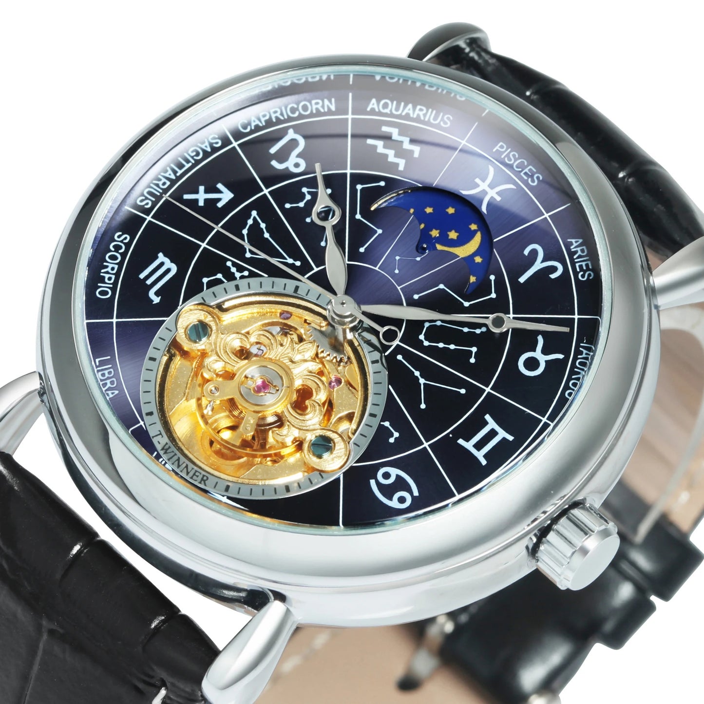 Sternzeichen Leder Armbanduhr "Zodiaco" - PITANI