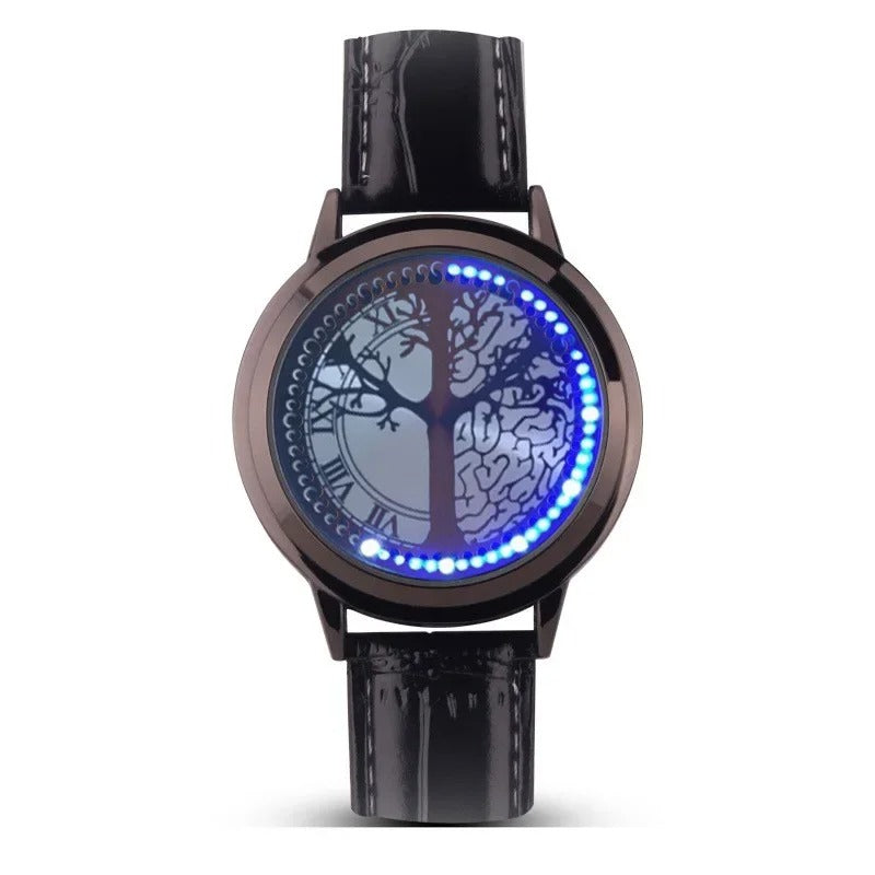 Led Leder Armbanduhr "Orologio Albero no.814" - PITANI