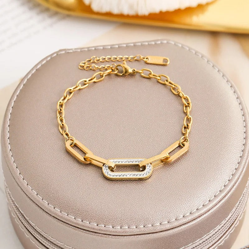 Edelstahl Armband "Zircone Densamente Incastonato no.5306" - PITANI