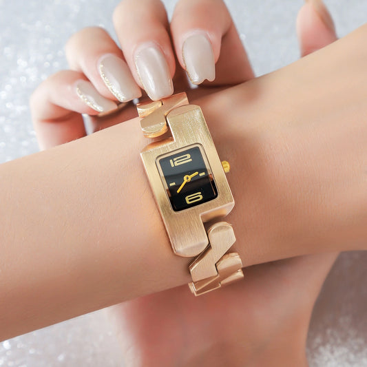 Außergewöhnliche geometrische Edelstahl Armbanduhr "Luce Alla Moda Per Donna no.3142" - PITANI