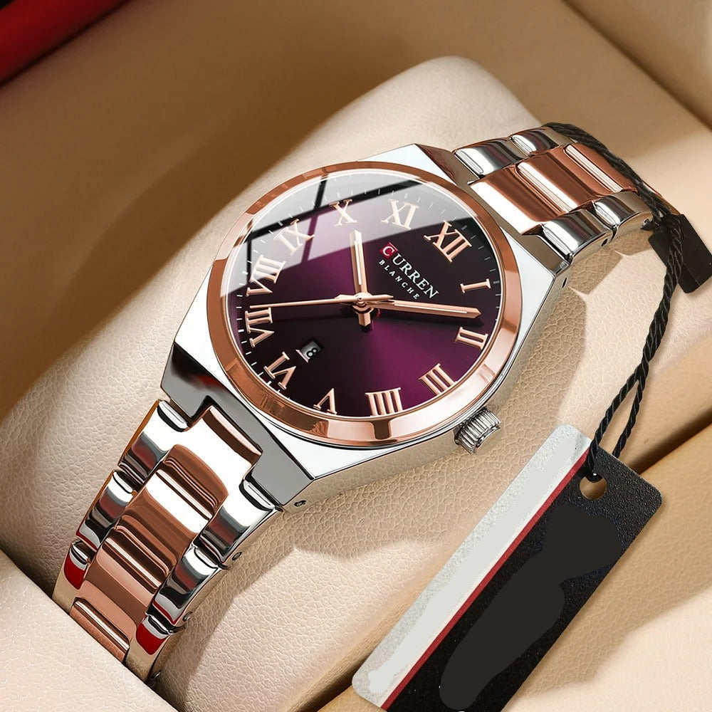 Elegante Damen Quarzarmbanduhr mit Datum – Wasserdichte Armbanduhr no.3274 - PITANI