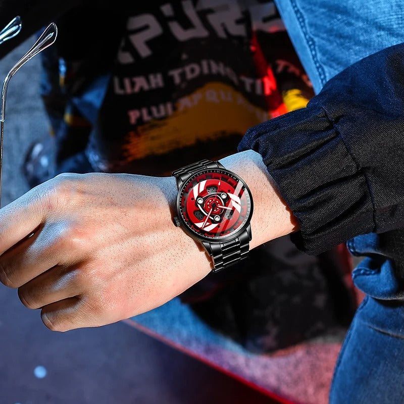 Rotierende Motorrad Felgen Armbanduhr "Cerchio Per Moto no.412" - PITANI