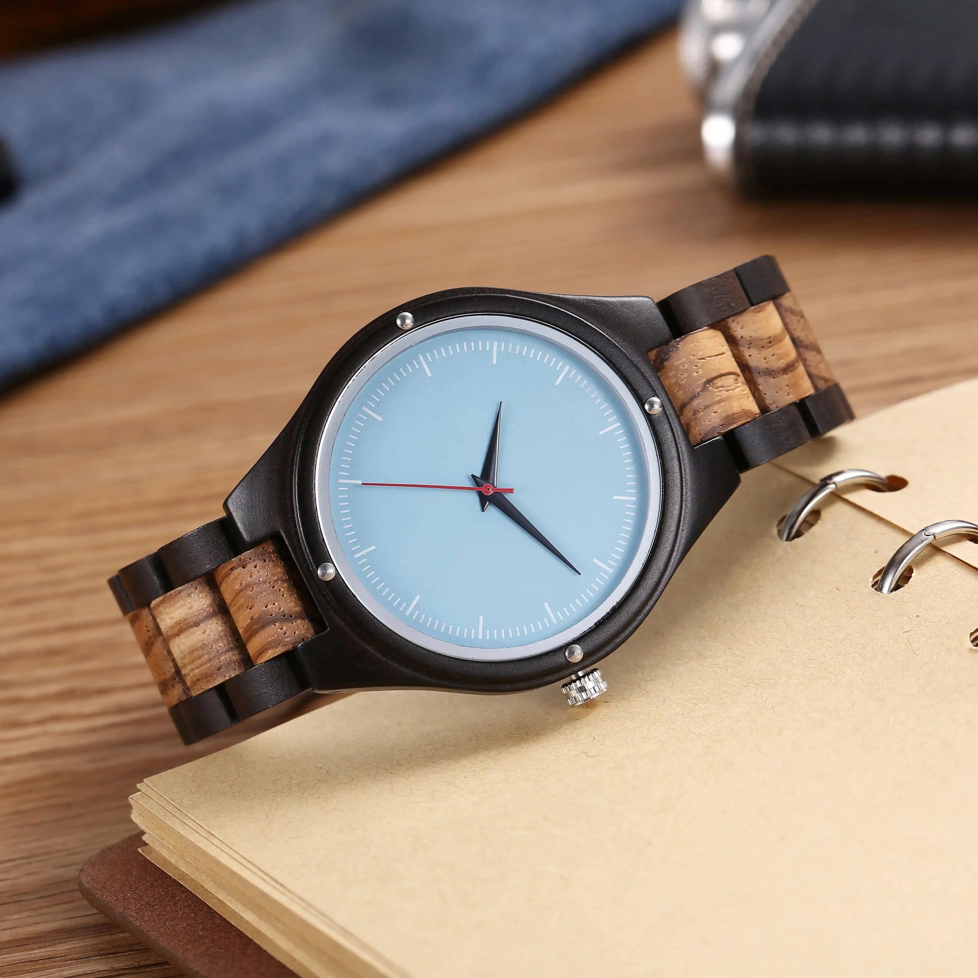 Holz Armbanduhr "Retro Minimalista Leggero no.799" - PITANI